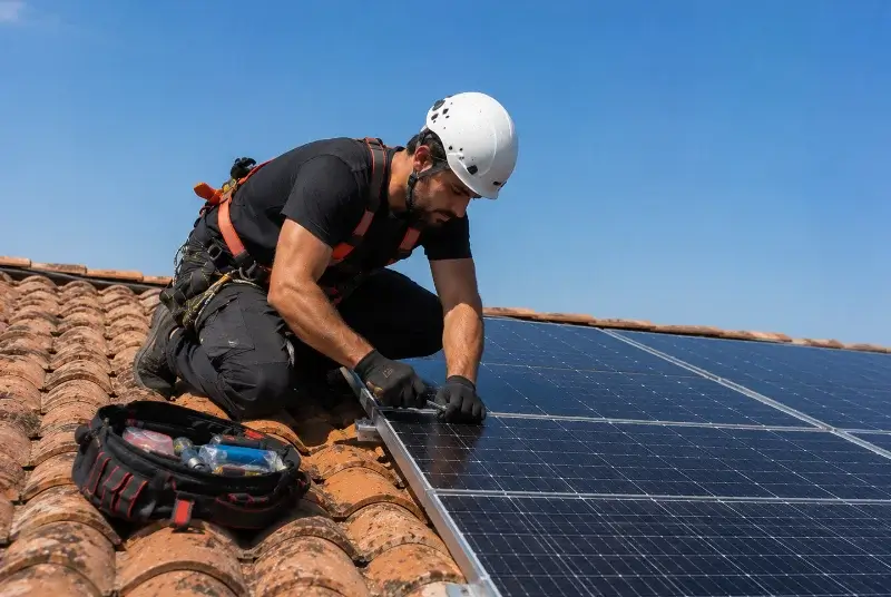 Maintenance et monitoring de panneaux solaires à Pizay