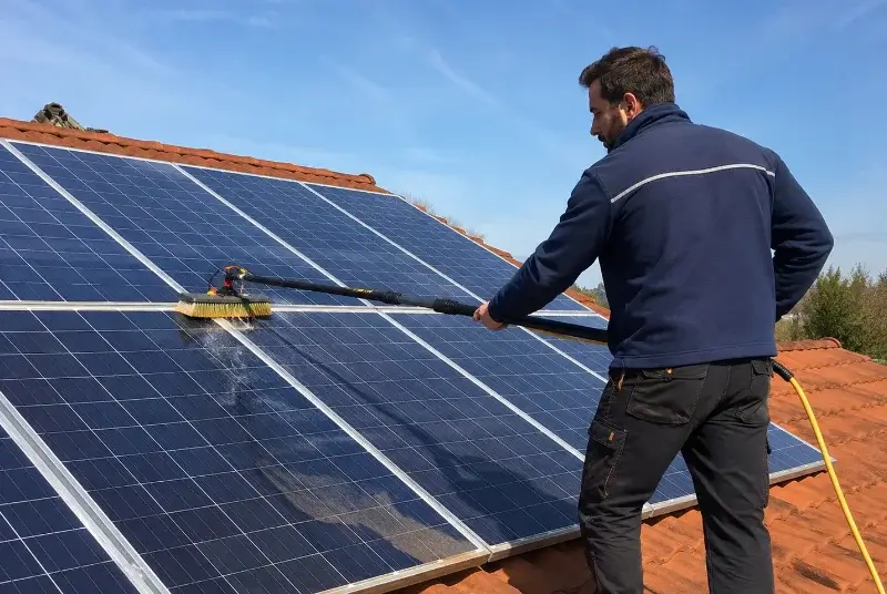 Nettoyage et entretien de panneaux solaires à Pizay